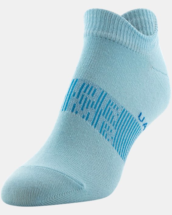 Women's UA Essential No Show – 6-Pack Socks, Blue, pdpMainDesktop image number 11